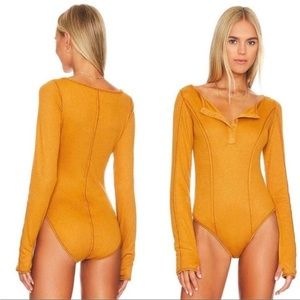 Free People Sloane Bodysuit Sz S